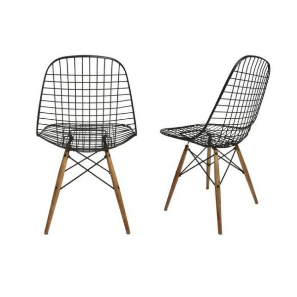 Silla DKR con patas de madera (Charles & Ray Eames)