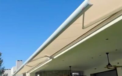 Instalación de toldos motorizados en Laguna Grande