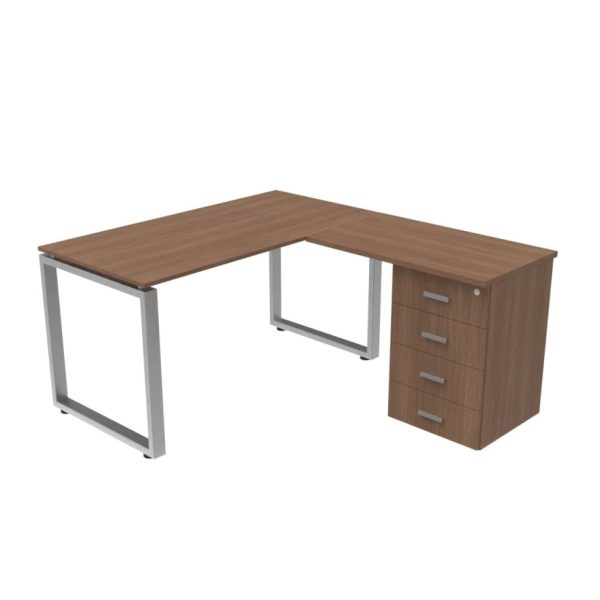 Extensión con cajonera pedestal 4 cajones