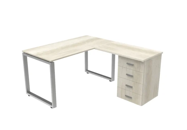Extensión con cajonera pedestal 4 cajones - Image 3